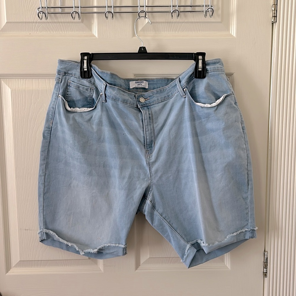 light wash bermuda shorts plus size